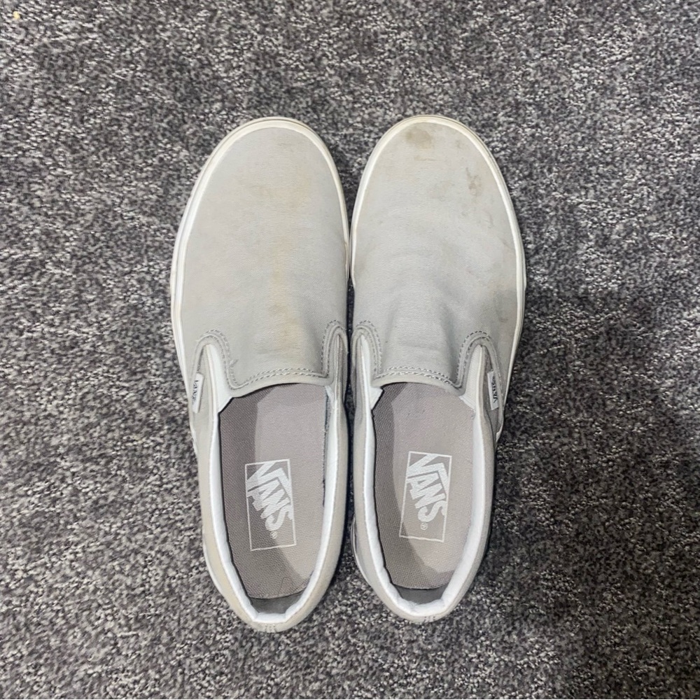 Vans Gray Slip-On Sneakers